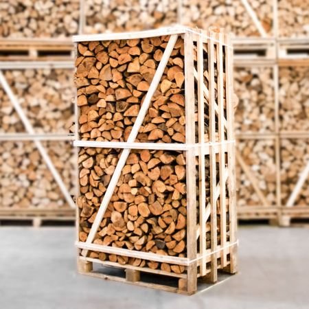 Palette kammergetrocknetes gespalten Erle Brennholz 25cm - Image 2